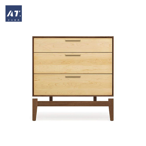 AIVTAI/北欧实木 设计师家具 copeland  nightstand三抽床头