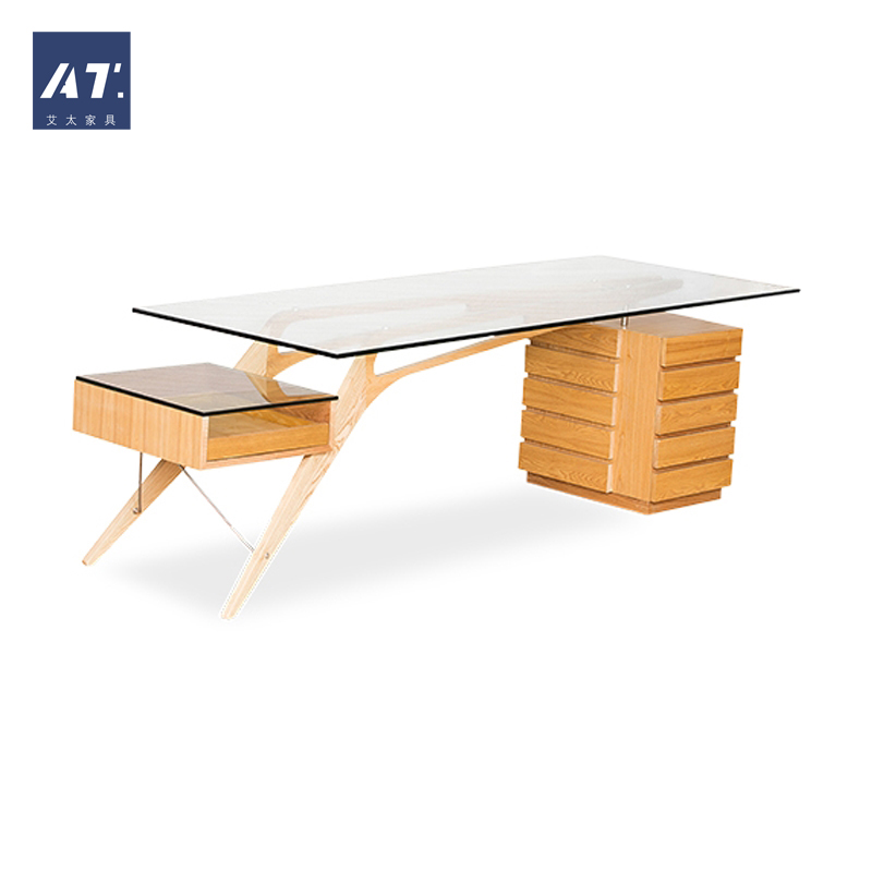 AIVTAI/北欧实木 创意设计师家具 cavour desk加富尔桌 办公桌