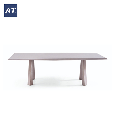 AIVTAI/创意设计师家具意式斜扭桌腿长方形多人JORN/乔恩餐桌