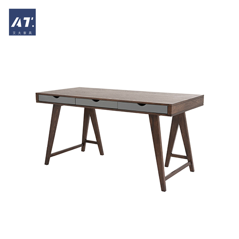 AIVTAI/北欧实木 创意设计师家具 york desk约克桌 写字台书桌