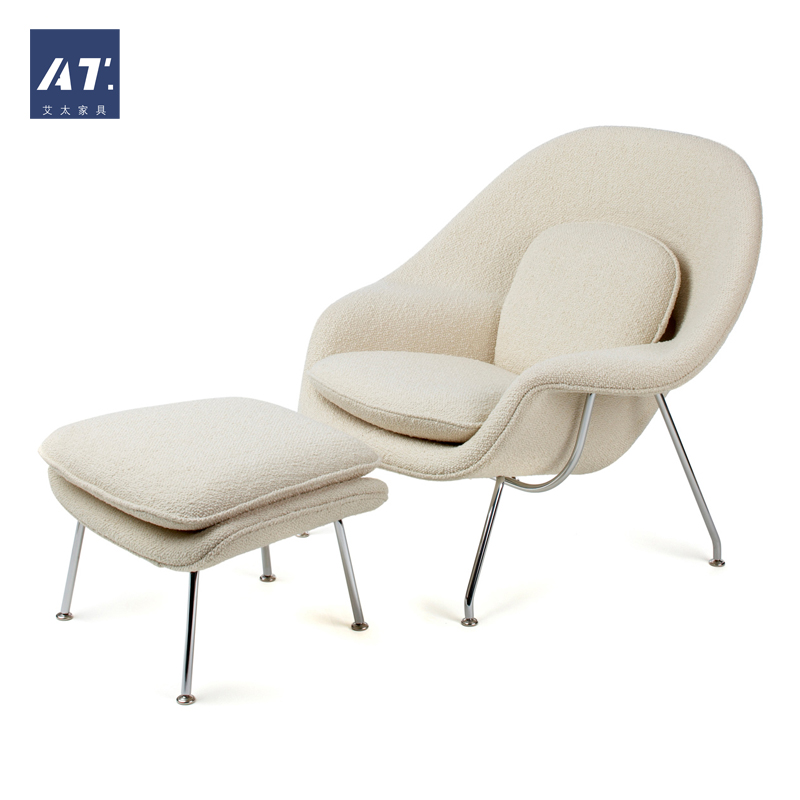AIVTAI/创意设计师家具womb chair子宫椅进口头层牛皮胎盘躺椅