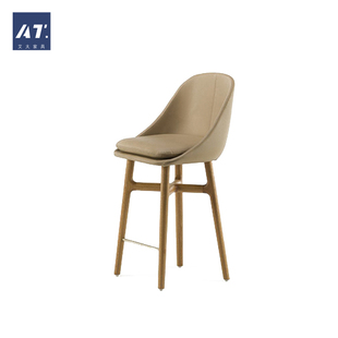 AIVTAI/进口实木 创意设计师家具 solo bar stool酒吧高脚吧凳