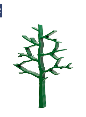 AIVTAI/创意设计师家具tree bookcase树书架玻璃钢落地置物架
