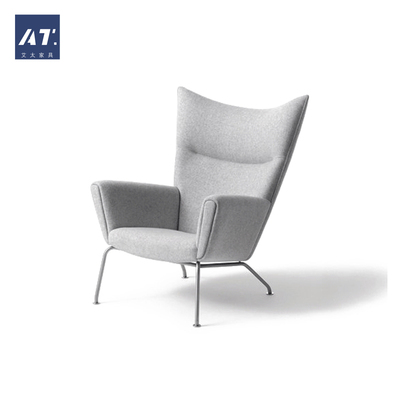 AIVTAI/设计师家具wing chair翼椅 进口头层牛皮小户型沙发椅