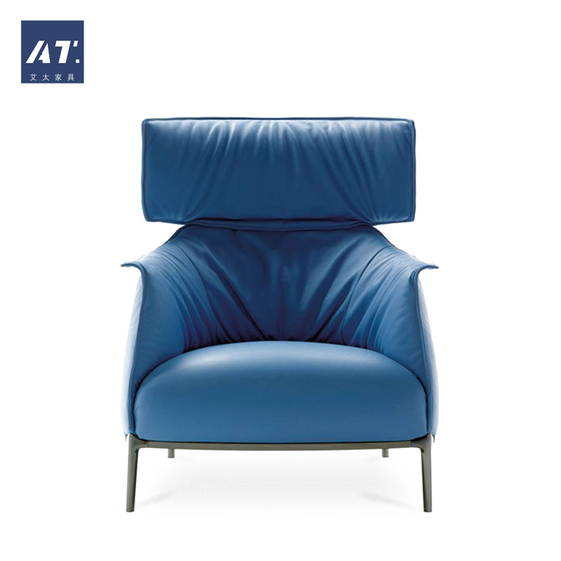 AIVTAI/设计师家具archibald chair简约现代小户型真皮沙发椅