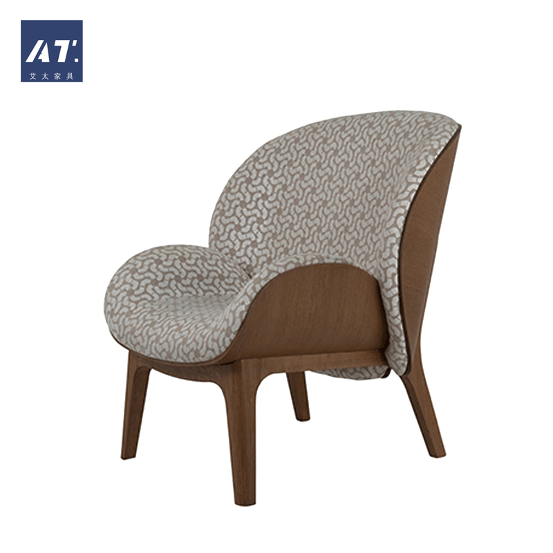 AIVTAI/北欧实木 设计师家具 kalin armchair卡利纳高档休闲椅