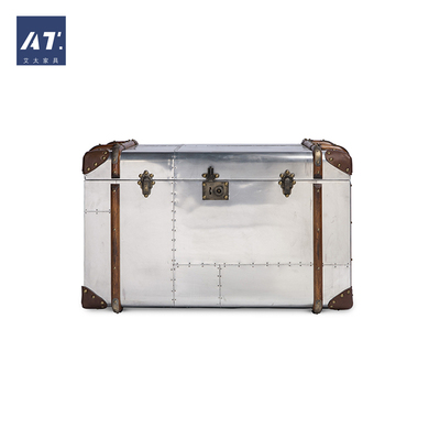 AIVTAI/loft工业风globetrekker trunk table铝皮茶几储物柜