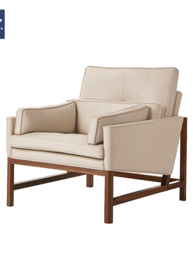 AIVTAI/创意设计师家具 Wood Frame Lounge Chairs家用客厅沙发椅