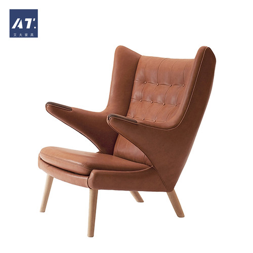 AIVTAI/设计师家具teddy bear chair泰迪熊椅现代客厅沙发椅
