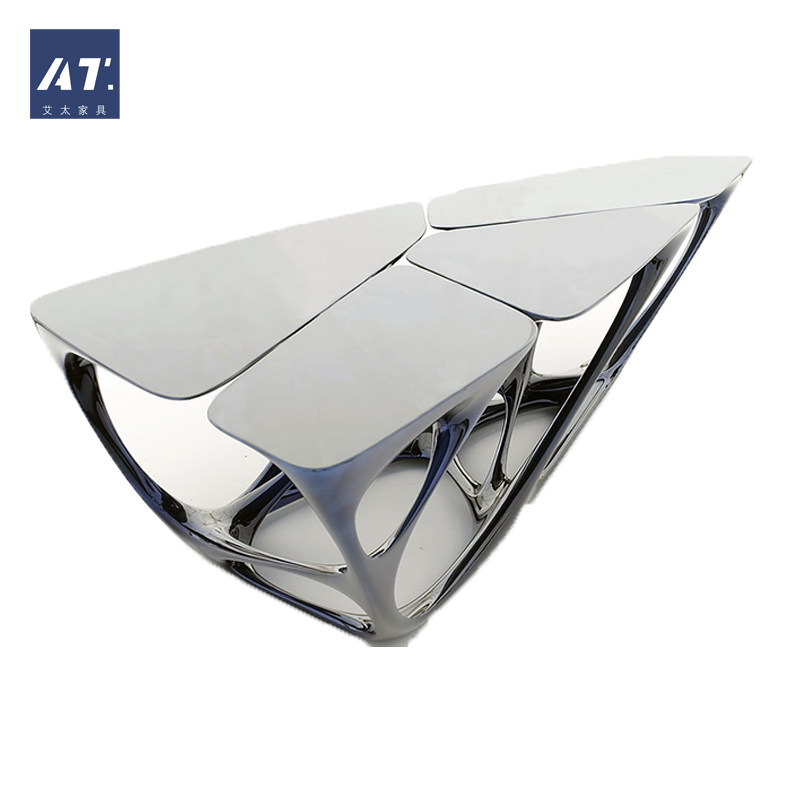 AIVTAI/创意设计师家具mesa table梅萨桌小户型客厅玻璃钢茶几