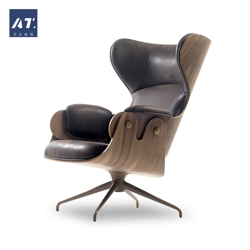 AIVTAI/创意设计师家具 showtime lounger chair真皮休闲躺椅