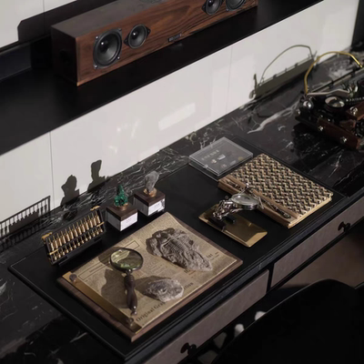 轻奢老钱风书桌摆件高级感中古风样板房氛围感装饰品好物软装搭配