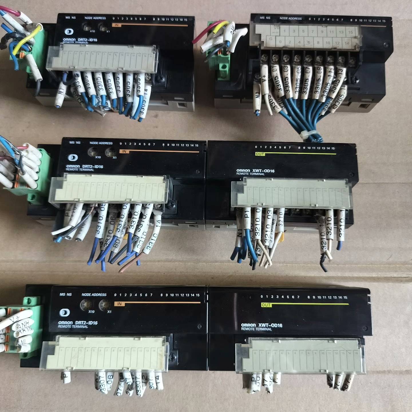 询价购-OMRON,拆机欧姆龙远程模块，DRT2-ID16