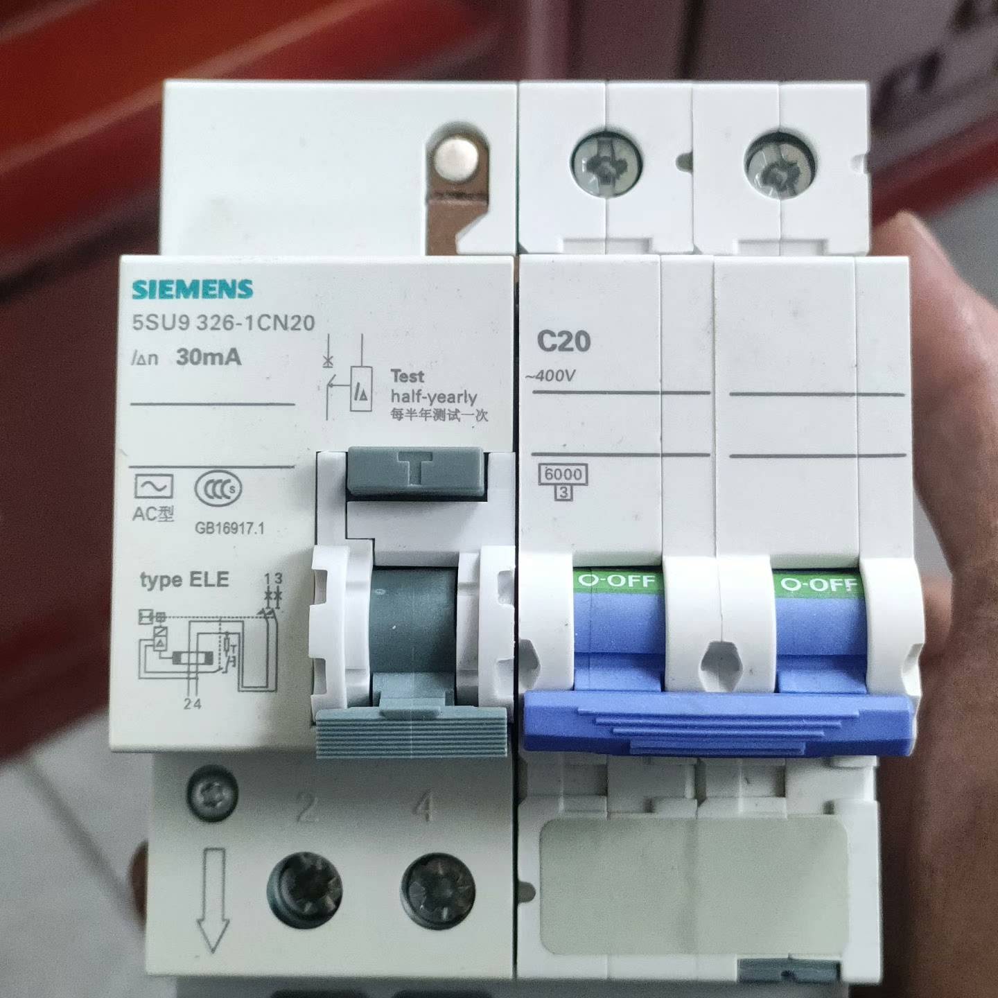 询价购-SIEMENS/西门子原装2p漏电开关5SU9 326-1C