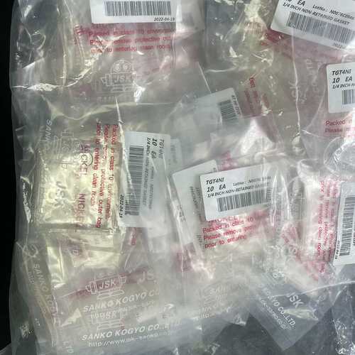 议价~jsk 1/4VCR垫片 含镍平垫 全新未拆封 数量多~可维修