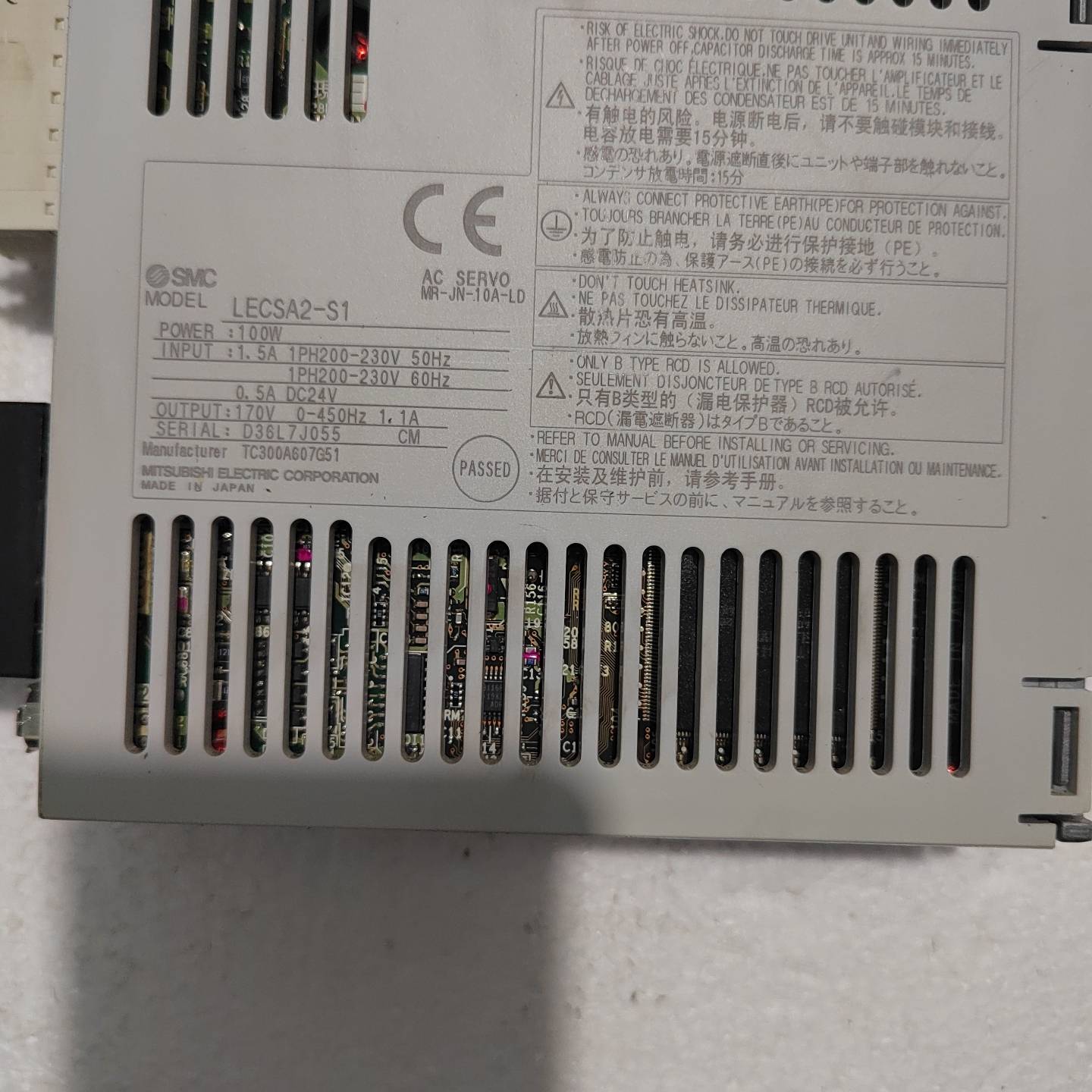 询价购-SMC驱动器 ，LECSA2-S1 ，二手拆机，成色