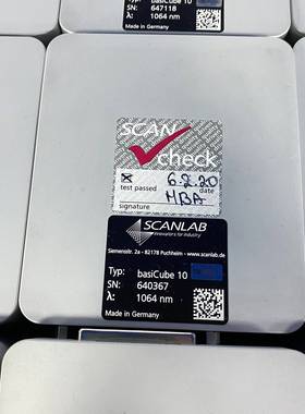 询价购-德国SCANLAB振镜  原装进口BasiCube 10光斑
