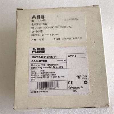 询价购-德国产ABB模拟信号转换器隔离嚣CC-U/RTD