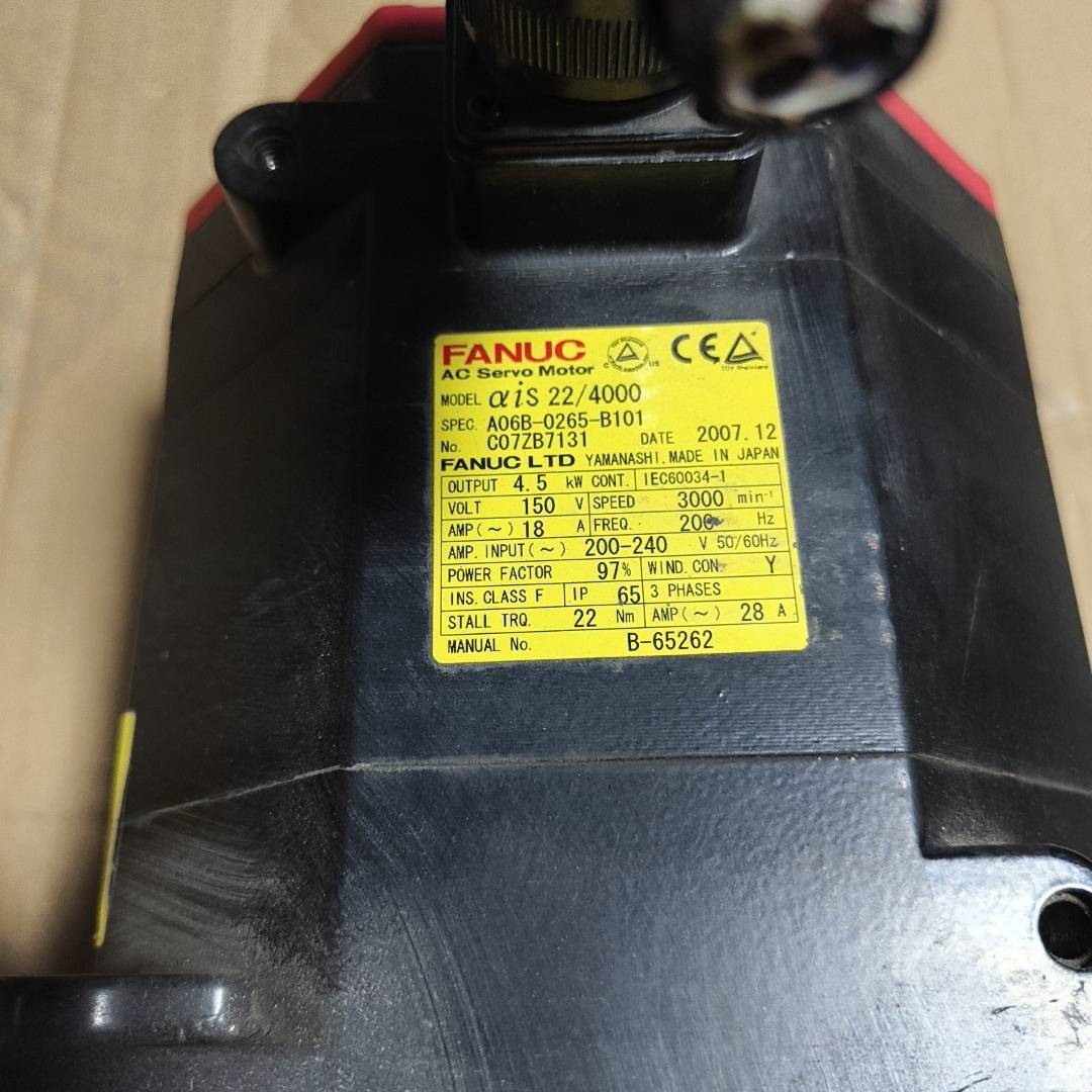 询价购-发那科αiS22/4000伺服电机，型号A06B-0265
