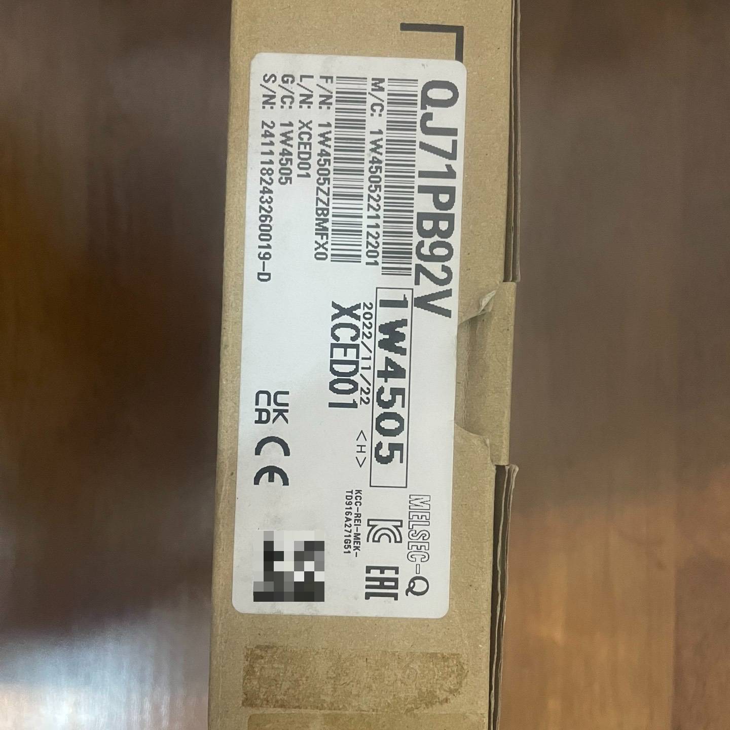 询价购-全新三菱模块QJ71PB92V一台，实物如下