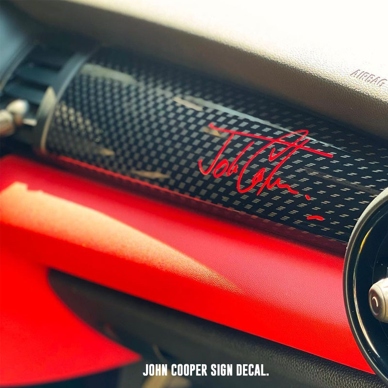 JCW签名贴纸防水防晒