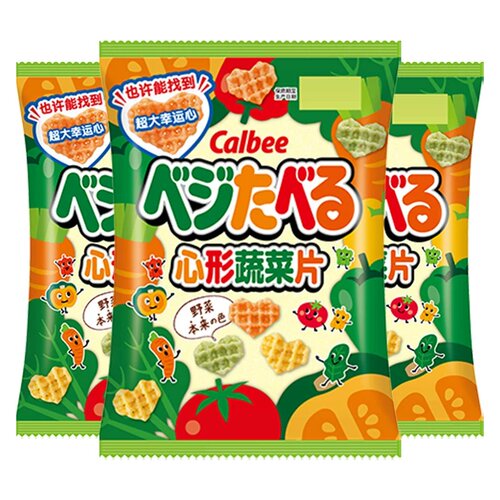 Calbee卡乐比心形蔬菜片日本进口