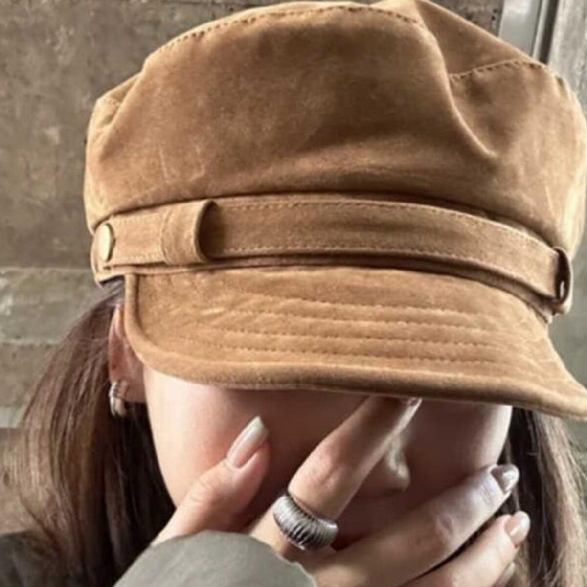 【秋天的第一顶帽子】复古英伦风报童帽女高级麂皮绒八角帽画家帽