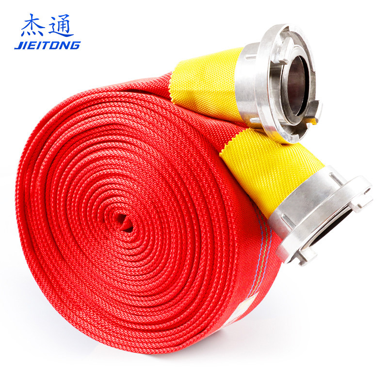 13-65-20/25红色聚氨酯消防有衬里水带高压耐磨加厚2.5寸水管dn50