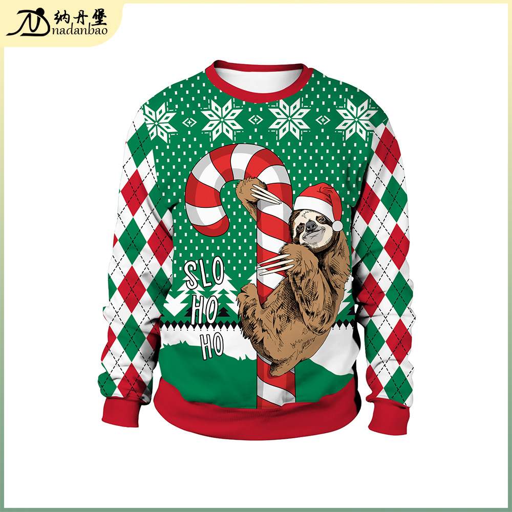 ugly christmas sweater swearer party costume couple hoodie2