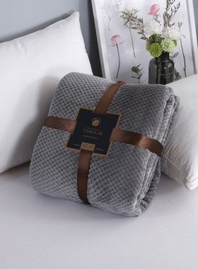 TV sofa blanket office blanket gift跨境外贸法兰绒毛毯礼品毯