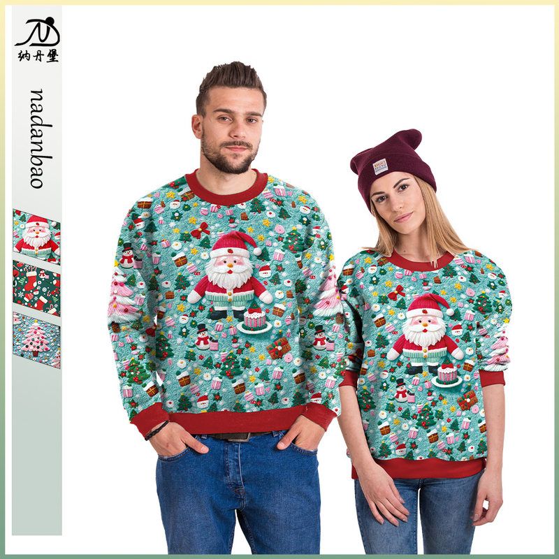 ugly Christmas sweatertshirt jumper圣诞卫衣欧美亚马逊情侣装