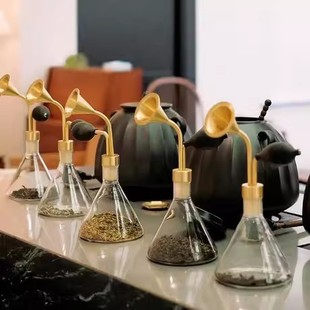玻璃闻香瓶闻香仪定制香水创意咖啡豆茶叶SPA水疗精油试香体验器