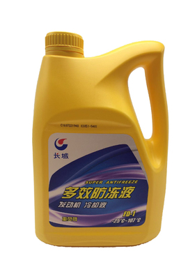 长城FD-1防冻液乙二醇 -25℃ 绿色防冻液四季通用发动机冷却液4L