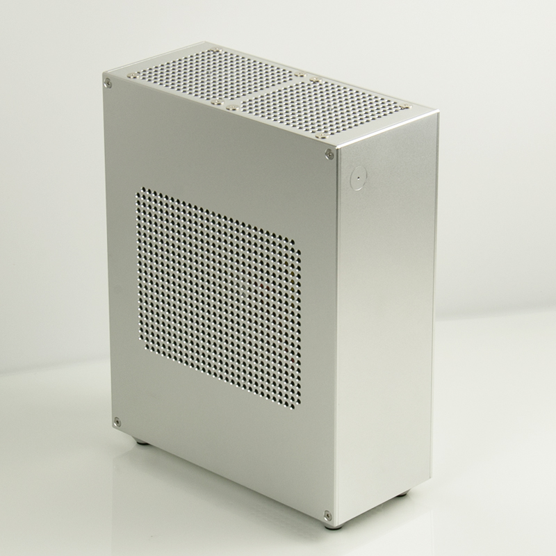 Mini迷你集显机箱  itx 1U电源 全铝机箱定制a4办公主机