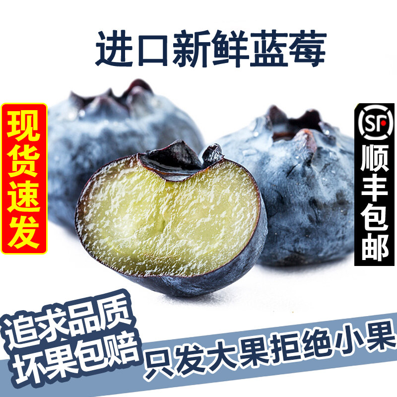 现货 秘鲁进口新鲜蓝莓鲜果当季水果包邮应季孕妇时令大果批发