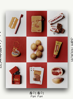 Sam Nicklin静物摄影海报 高饱和色彩Ins风墙面装饰画 客厅卧室