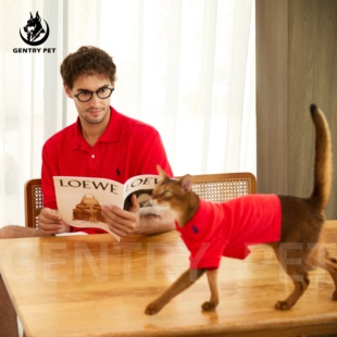 薄款 小中大型犬狗狗夏季 透气刺绣翻领 Pet宠物Polo衫 意大利Gentry