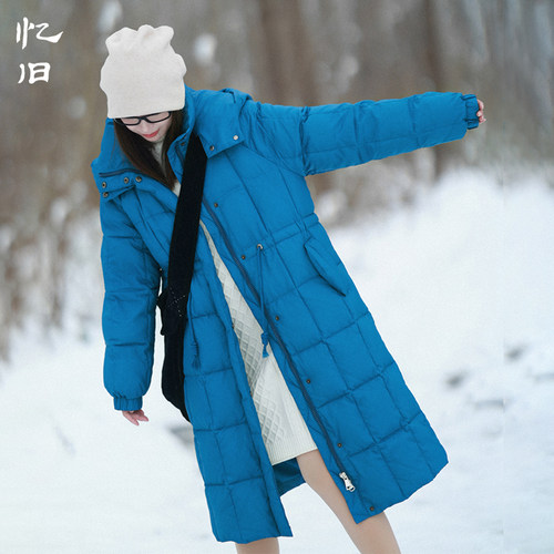 忆旧可拆卸帽羽绒服女冬季面包服