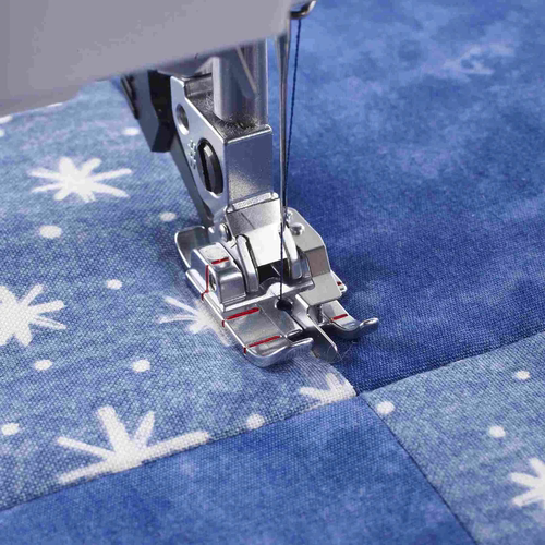 德国百福PFAFF家用电动多功能缝纫机1/4英寸拼布压脚7MM裕量挡边