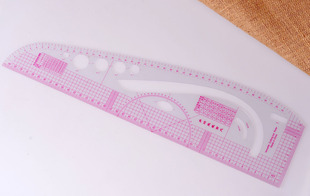 服装制版曲线板内置刻度曲线尺多功能裁剪尺弧线尺打版尺DIY绘图