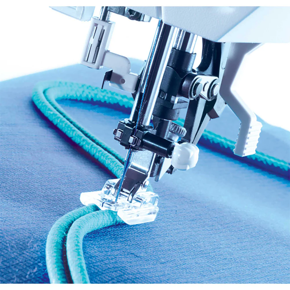 兄弟蝴蝶胜家重机家用多功能缝纫机DIY绳子隐形圆弧压脚双滚边条