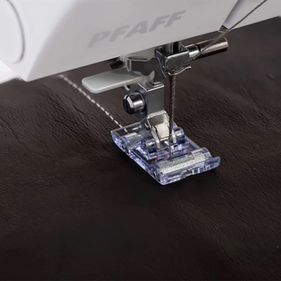 百福PFAFF家用电动多功能缝纫机滚轮压脚皮革塑料防滑专用配件