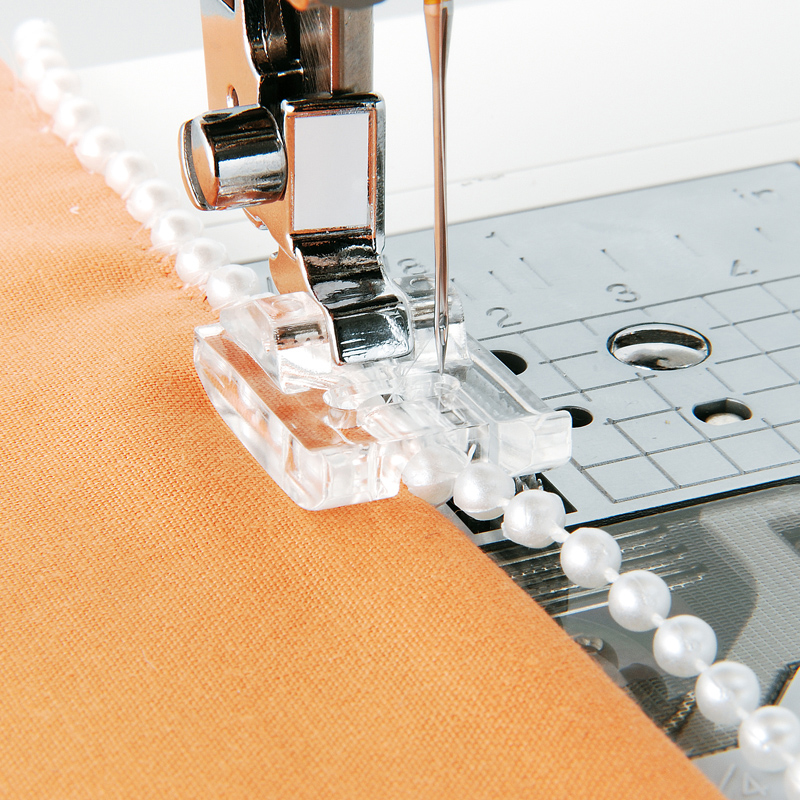 兄弟brother家用电动多功能缝纫机原装镶珠串压脚珠子珍珠压布脚