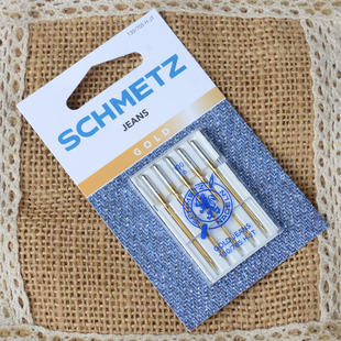 重机兄弟家用缝纫机蓝狮牛仔布机针Gold Needle针耐磨镀钛 Jeans