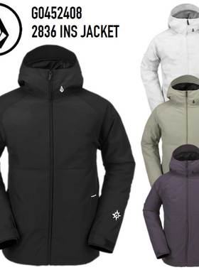 钻石24 Volcom 2836 Insulated Jacket时尚潮流单板双板滑雪服