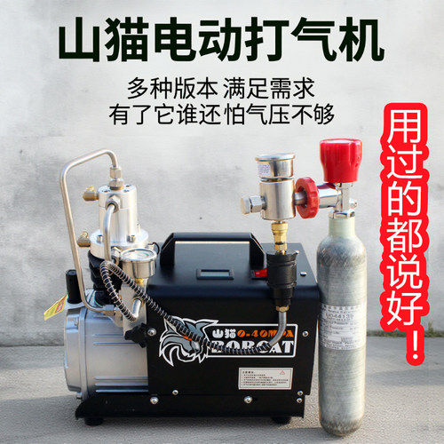 单缸30mpa电动高压打气机山猫