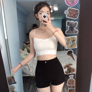 美式复古黑色打底牛仔超短裤女春夏甜酷辣妹jazz爵士跳舞蹈热裤子