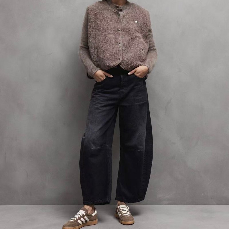 欧单ZH 早于官网 女生春秋款 豆沙色珊瑚绒宽松休闲 可爱马甲外套