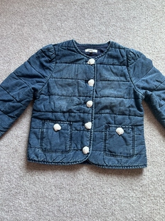 小香风休闲深蓝洗水牛仔 女生春秋款 薄棉服 2599元 北欧贵牌K