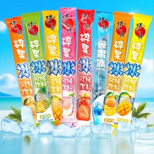 蜡笔小新碎果冰85ml大份量新日期整箱棒冰夏季清凉水果味冰棍零食